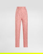 Dolce & Gabbana Tailored Quilted Floral Jacquard Pants