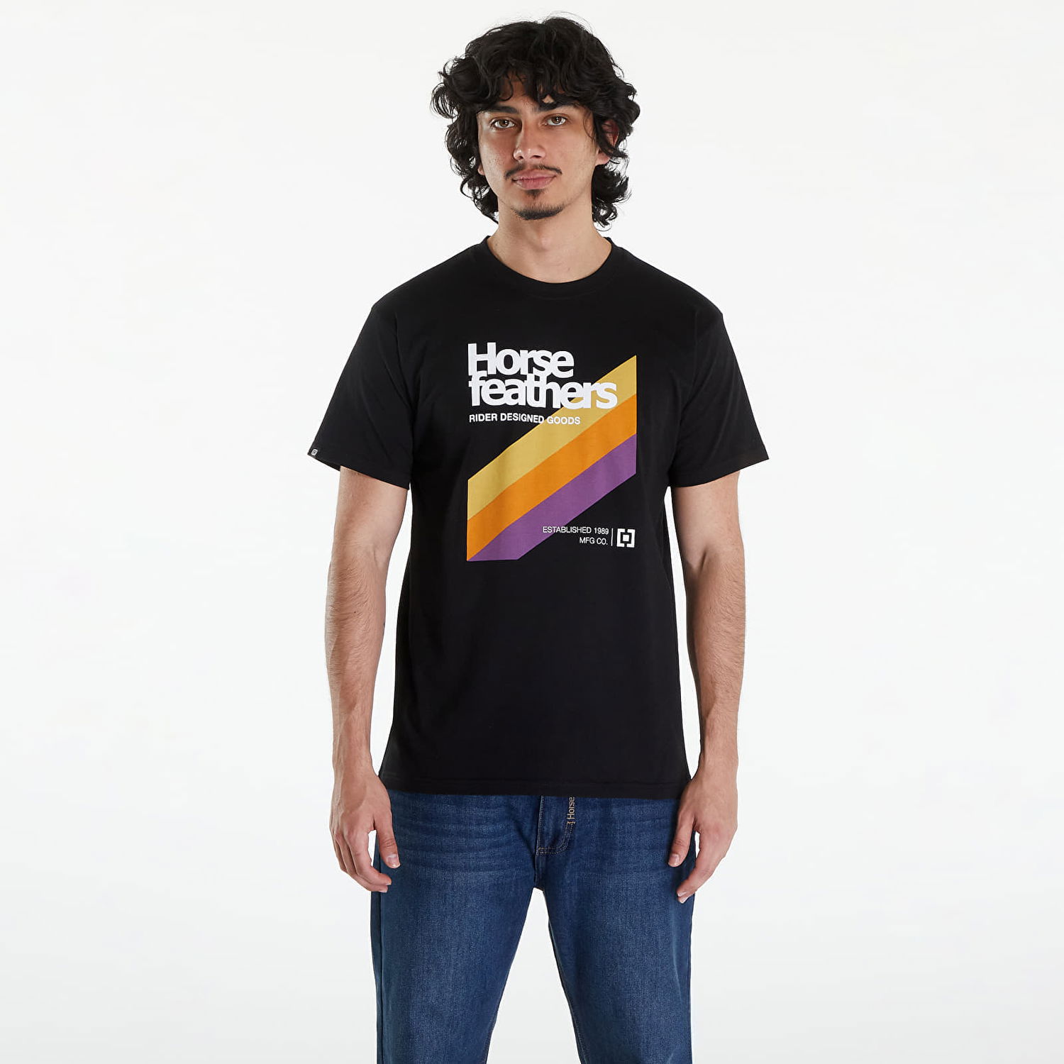 Tričko Horsefeathers VHS T-Shirt Black Čierna | SM1339A, 0