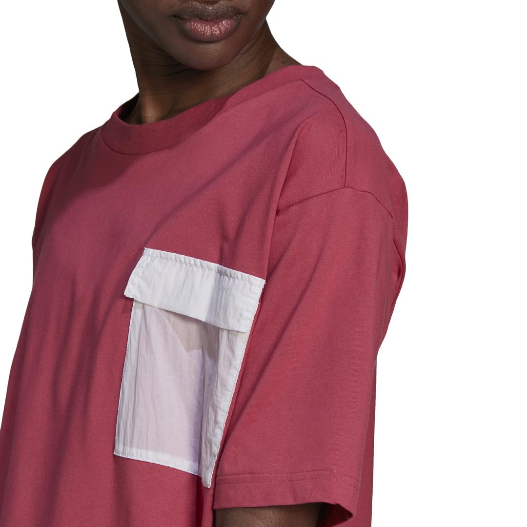 Tričko adidas Performance W q2sp t-shirt s Vínová | GJ5550, 1