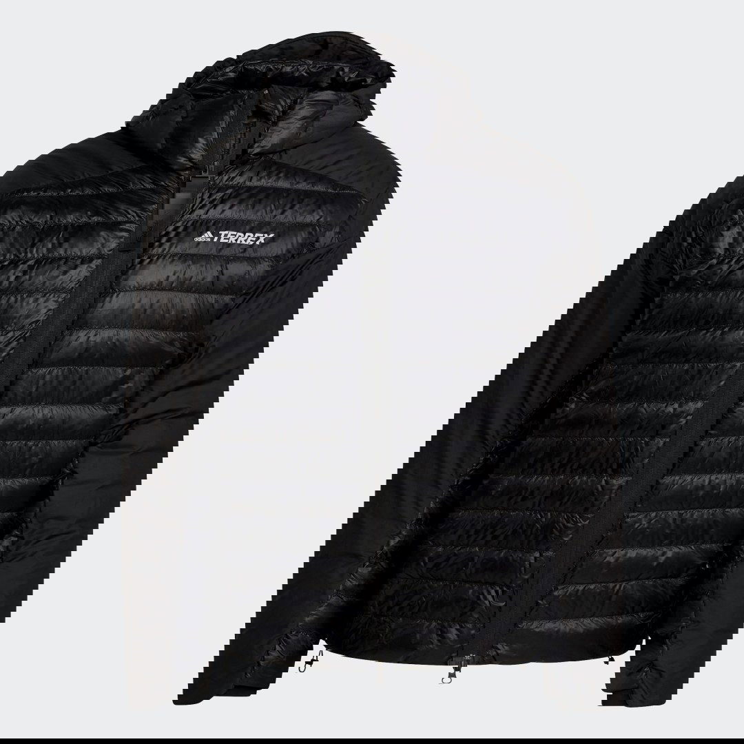 Prešívaná bunda adidas Performance Terrex MYSHELTER Down Hooded Jacket Čierna | GI7295, 1