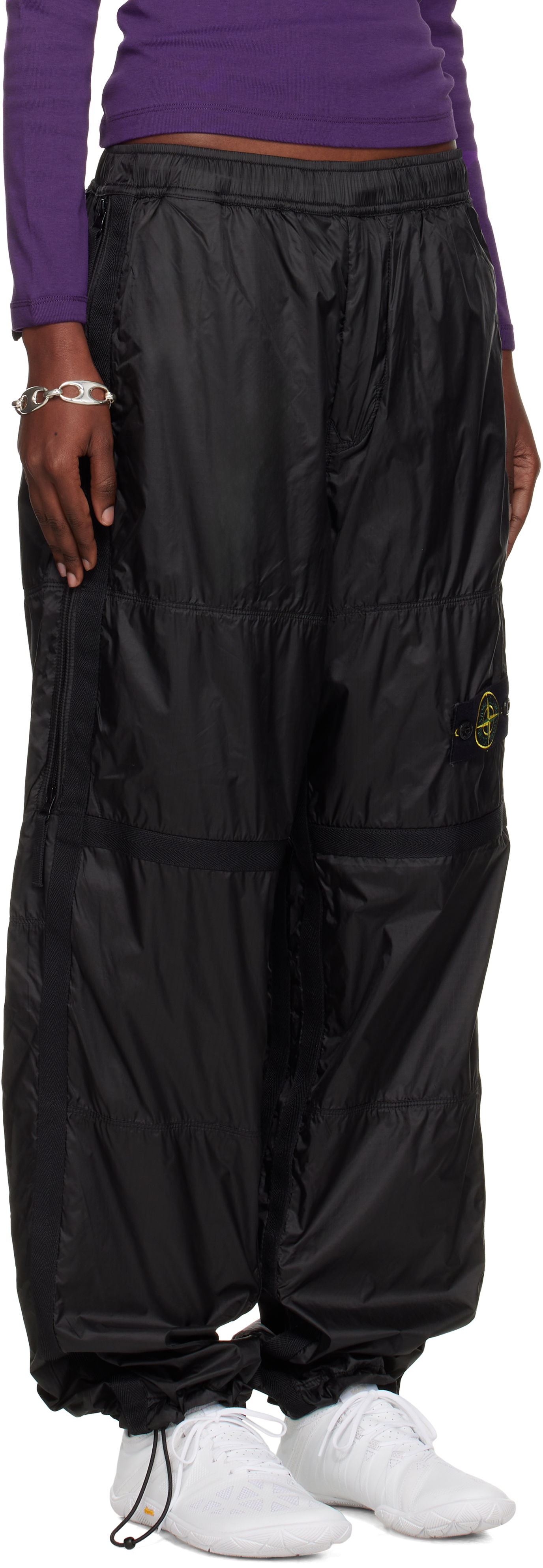 Nohavice Stone Island Stone Island Ripstop Light HT Nylon Trousers Čierna | K2S15 3100027 S0163, 1