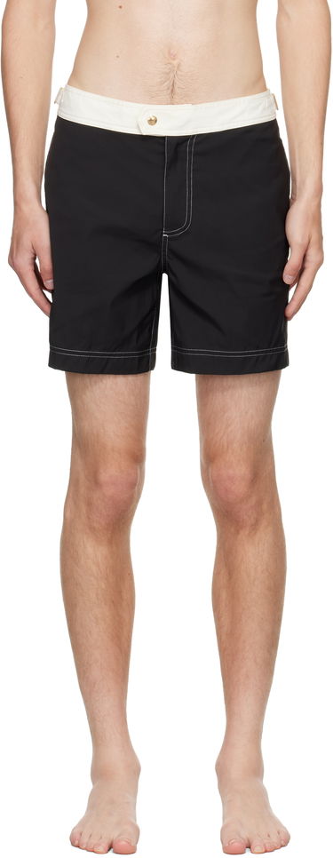 Plavky Tom Ford TOM FORD Nylon Contrast Swim Shorts Čierna | BSS002-FMN067, 0