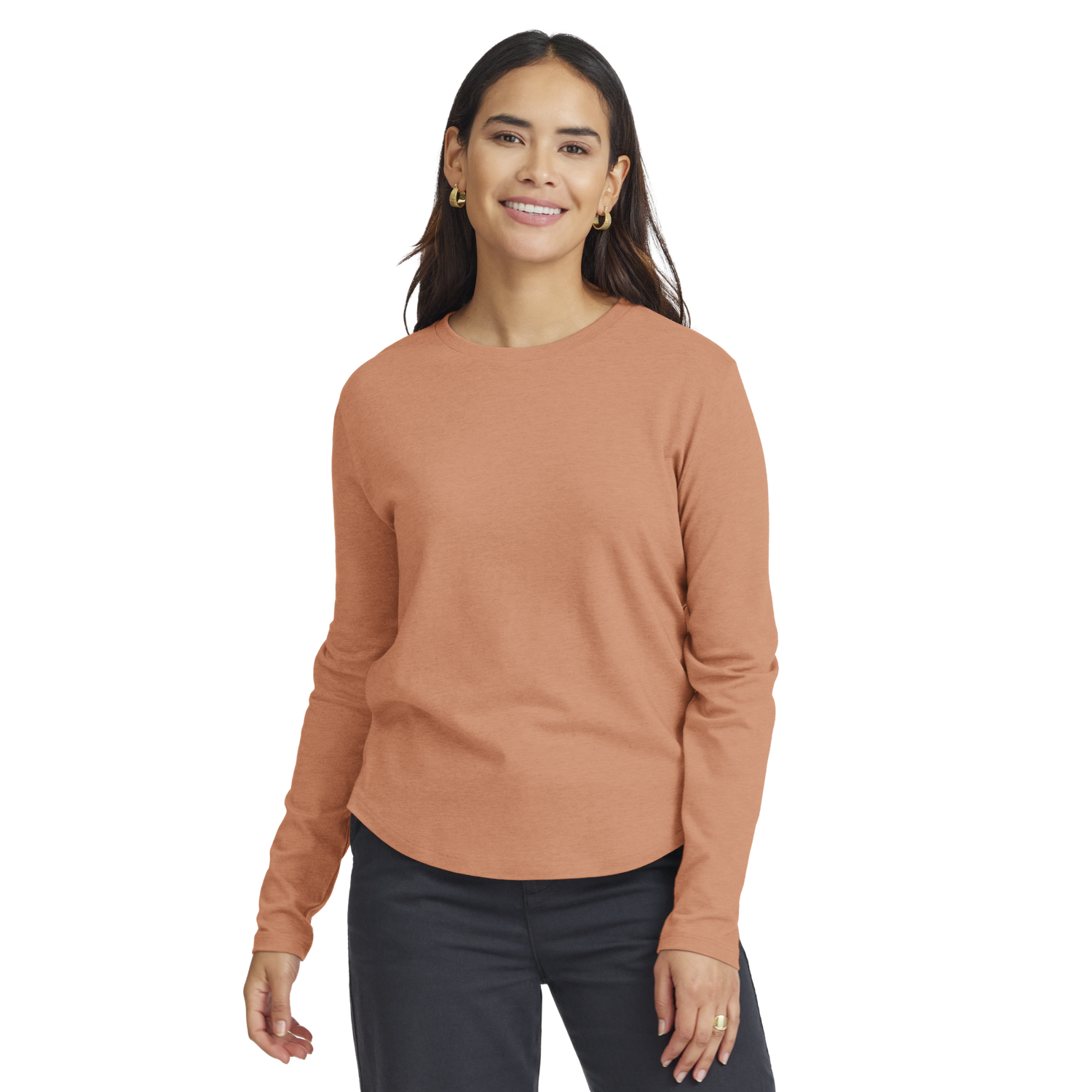 Tričko Allbirds Merino Long Sleeve Tee, Size XS Oranžová | A12106W, 0