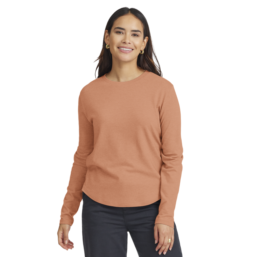 Tričko Allbirds Merino Long Sleeve Tee, Size XS Oranžová | A12106W