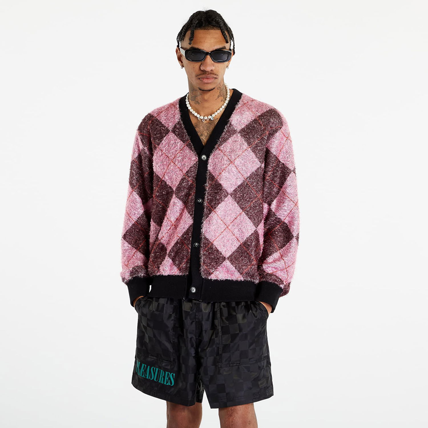 Sveter Pleasures Rev Cardigan Ružová | P23SP008 PINK, 1