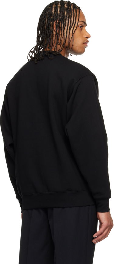 Mikina AAPE by A Bathing Ape 'AAPENOW' Moonface Crew Neck Sweatshirt Čierna | AAPSWMC349XXPBKX, 2