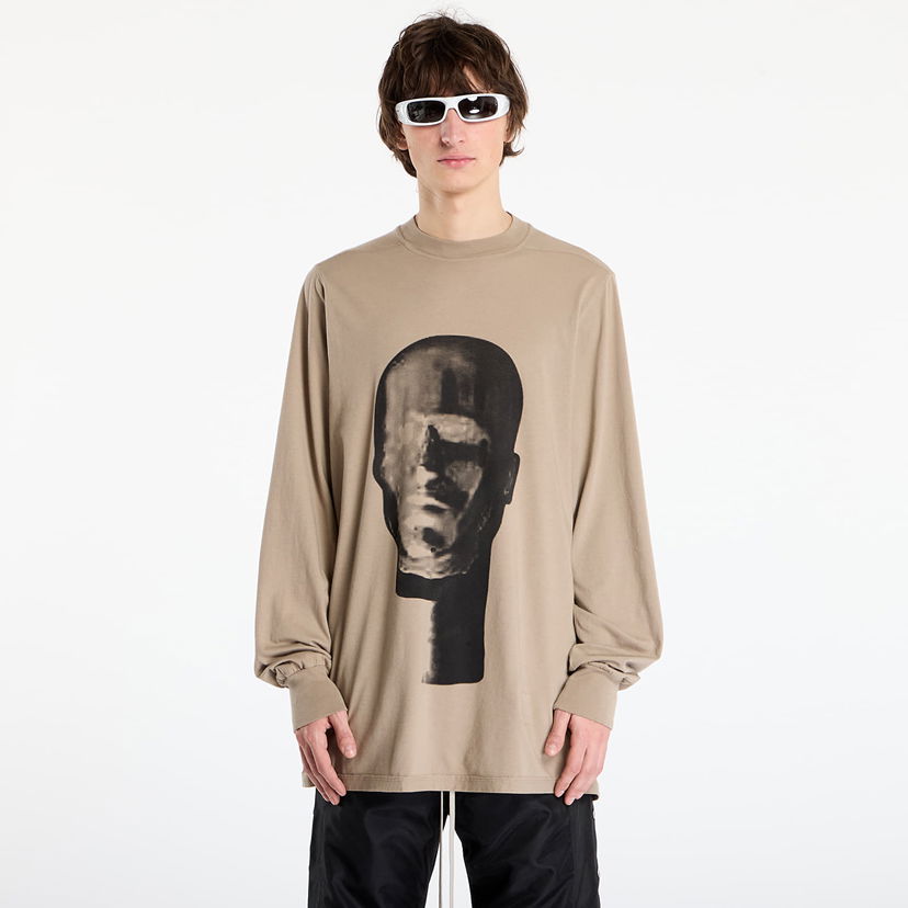 Tričko Rick Owens Rick Owens DRKSHDW Jumbo Long Sleeve T-Shirt Béžová | DU02E7261 RNEP1 8809