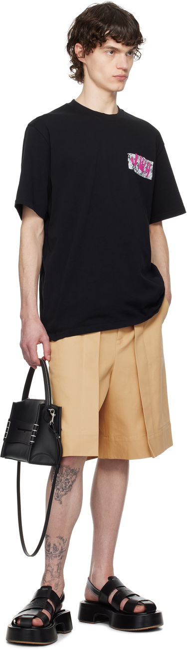 Tričko JW Anderson JW Anderson 'JWA' Lace Trim T-Shirt Čierna | JT0272-PG1551, 3