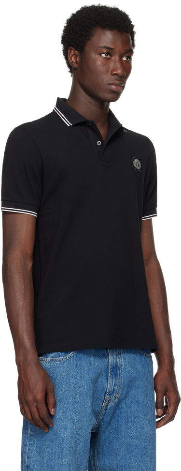 Polo tričko Stone Island Organic Piqué Polo by Stone Island Čierna | K2S15 2200007 S0018, 1
