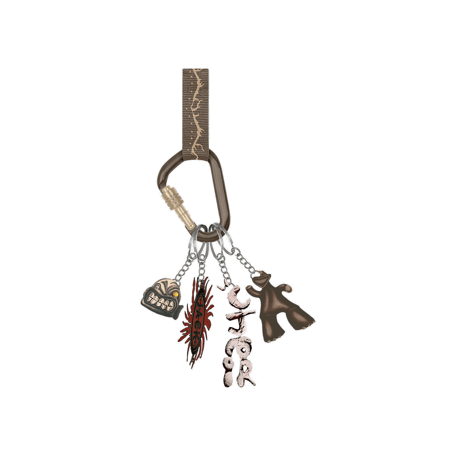 Náhrdelník Cactus Jack by Travis Scott Artifacts Keychain Čierna | CJJ1 AK20 MULT, 0