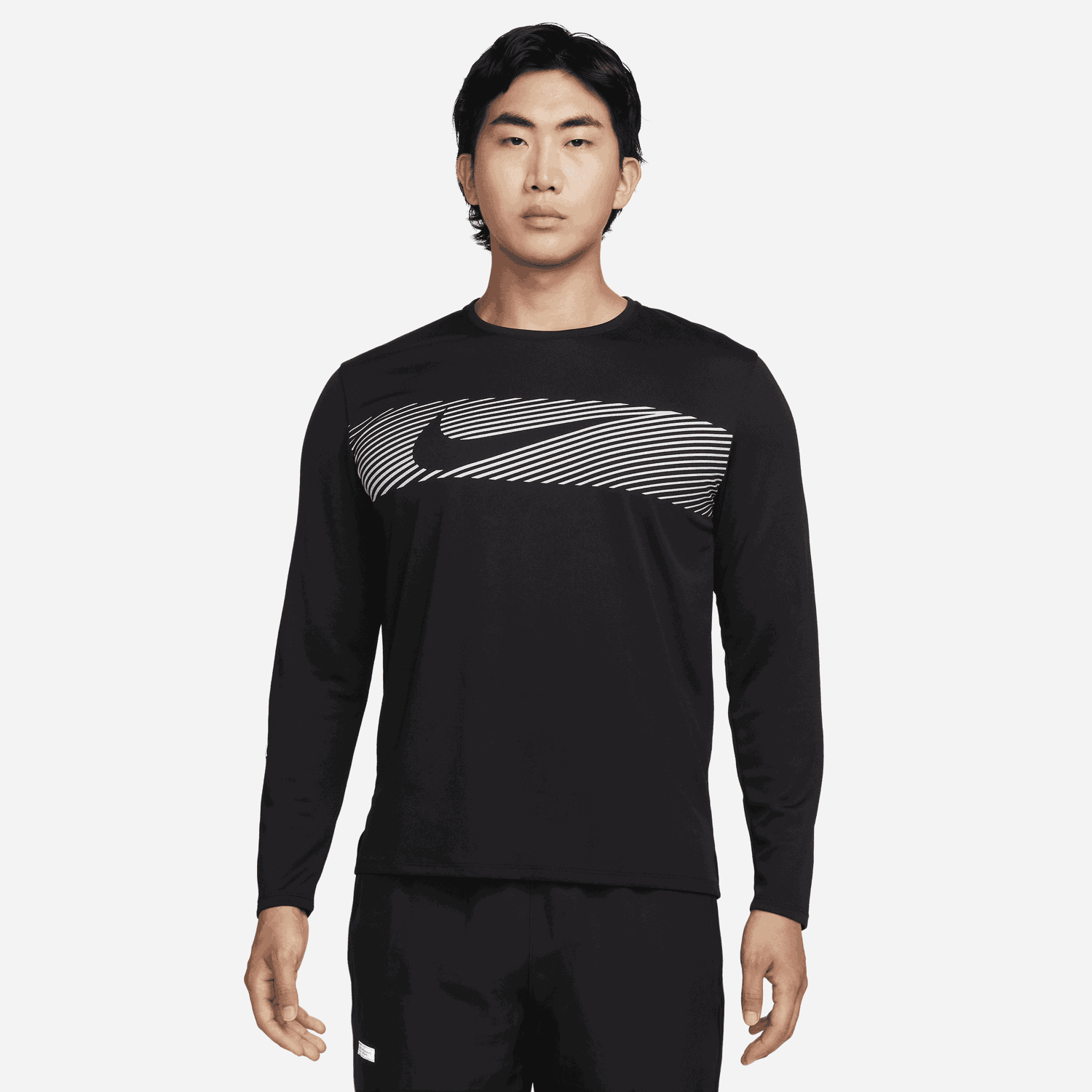 Mikina Nike Miler Flash Dri-FIT UV Čierna | FB8552-010, 0