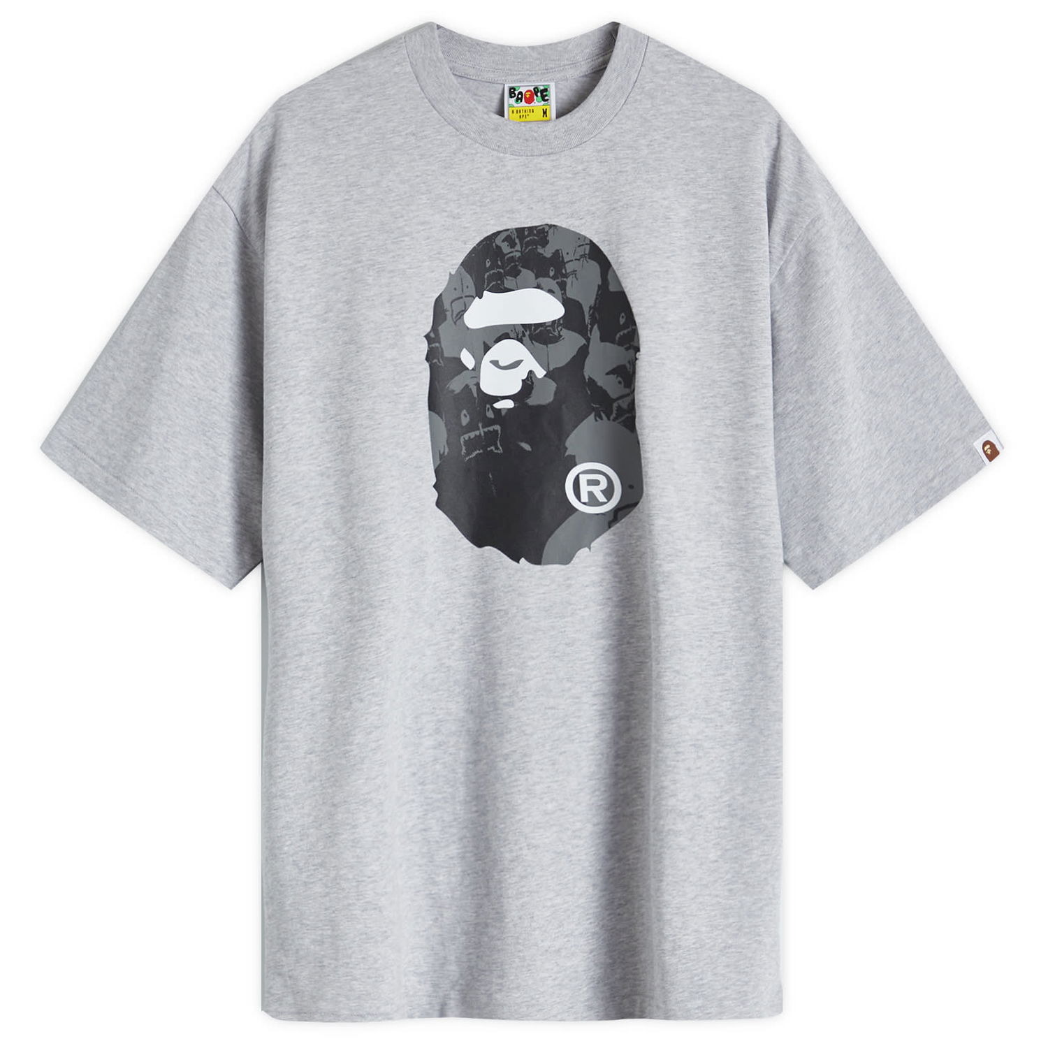 Tričko BAPE Shark College Logo T-Shirt Šedá | 001TEK801306M-GRA, 0