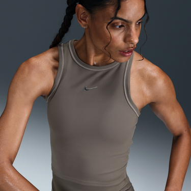 Tielko Nike Nike One Fitted Dri-FIT Cropped Tank Šedá | IB7886-289, 4