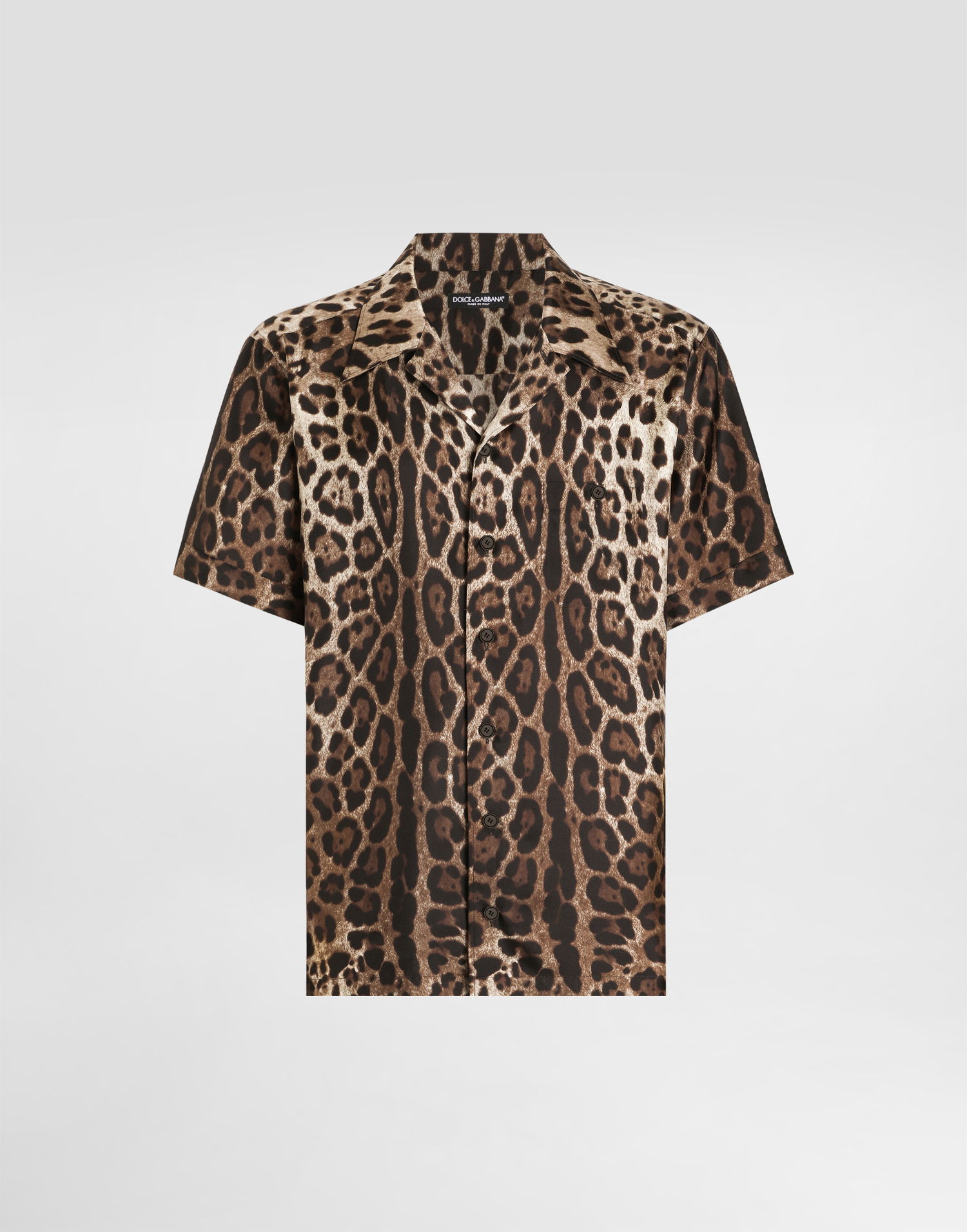 Košeľa Dolce & Gabbana Dolce & Gabbana Leopard Print Silk Shirt Hnedá | G5JH9TIS1B7HY13M, 0
