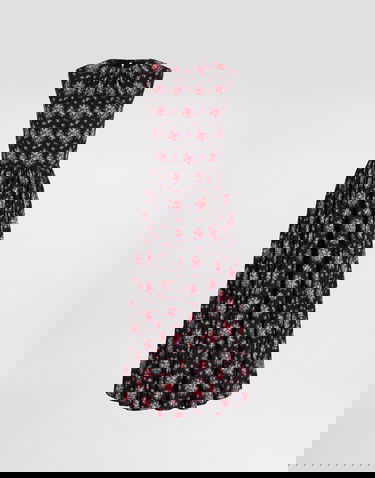 Šaty Dolce & Gabbana Dolce & Gabbana Small Flower Bouquets-print Sleeveless Gathered Neck Charmeuse Midi Dress Rôznofarebný | F60H2TFSA78HN5XK, 0