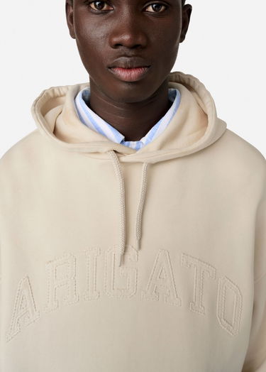 Mikina AXEL ARIGATO Logo-Embroidered Fleece Hoodie Béžová | A3022002, 5