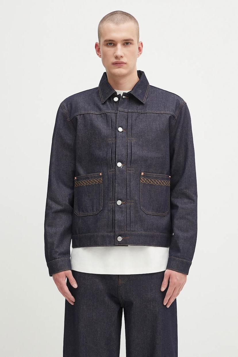 Bunda Drôle de Monsieur Drôle de Monsieur La Veste Denim Jacket Modrá | H.JT172.CO211