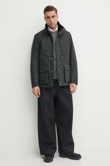 Bunda Barbour Falstone Wax Jacket Zelené | MWX2346, 1
