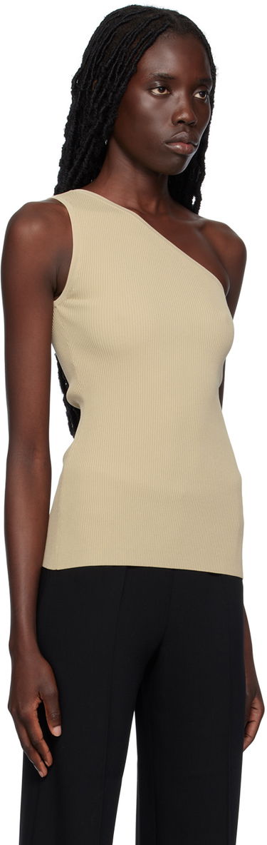Tielko TOTEME TOTEME Women's Single-Shoulder Tank Top Béžová | 233-5183-755, 3