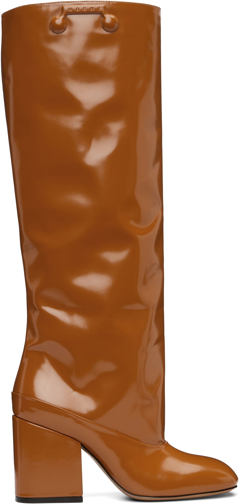 Tenisky a topánky Marni Leather Trunkaroo Knee-High Boots Hnedá | STMS014209 P7403
