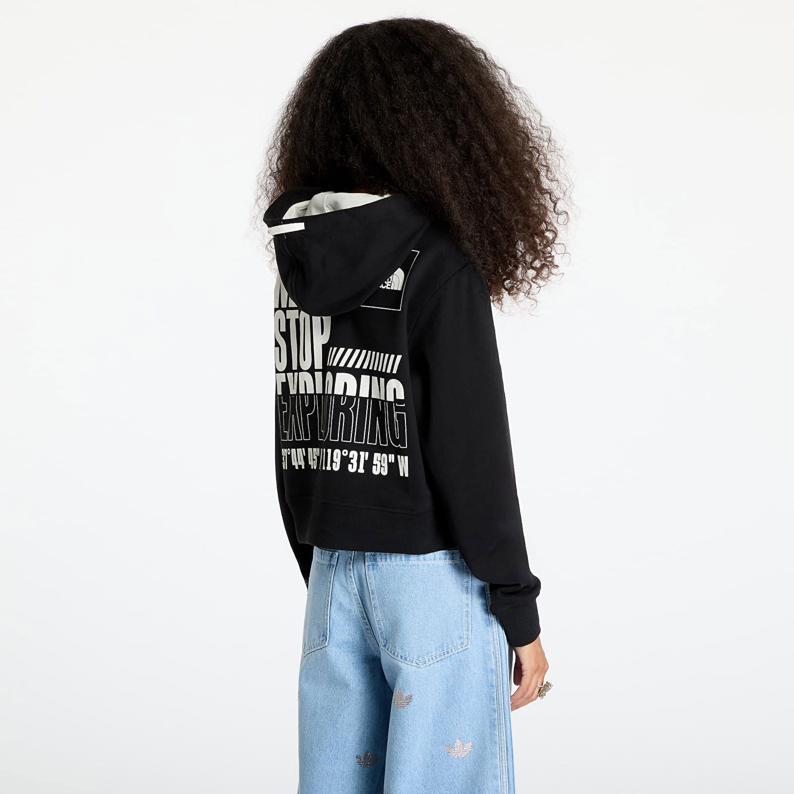 Coordinates Crop Hoodie Tnf Black