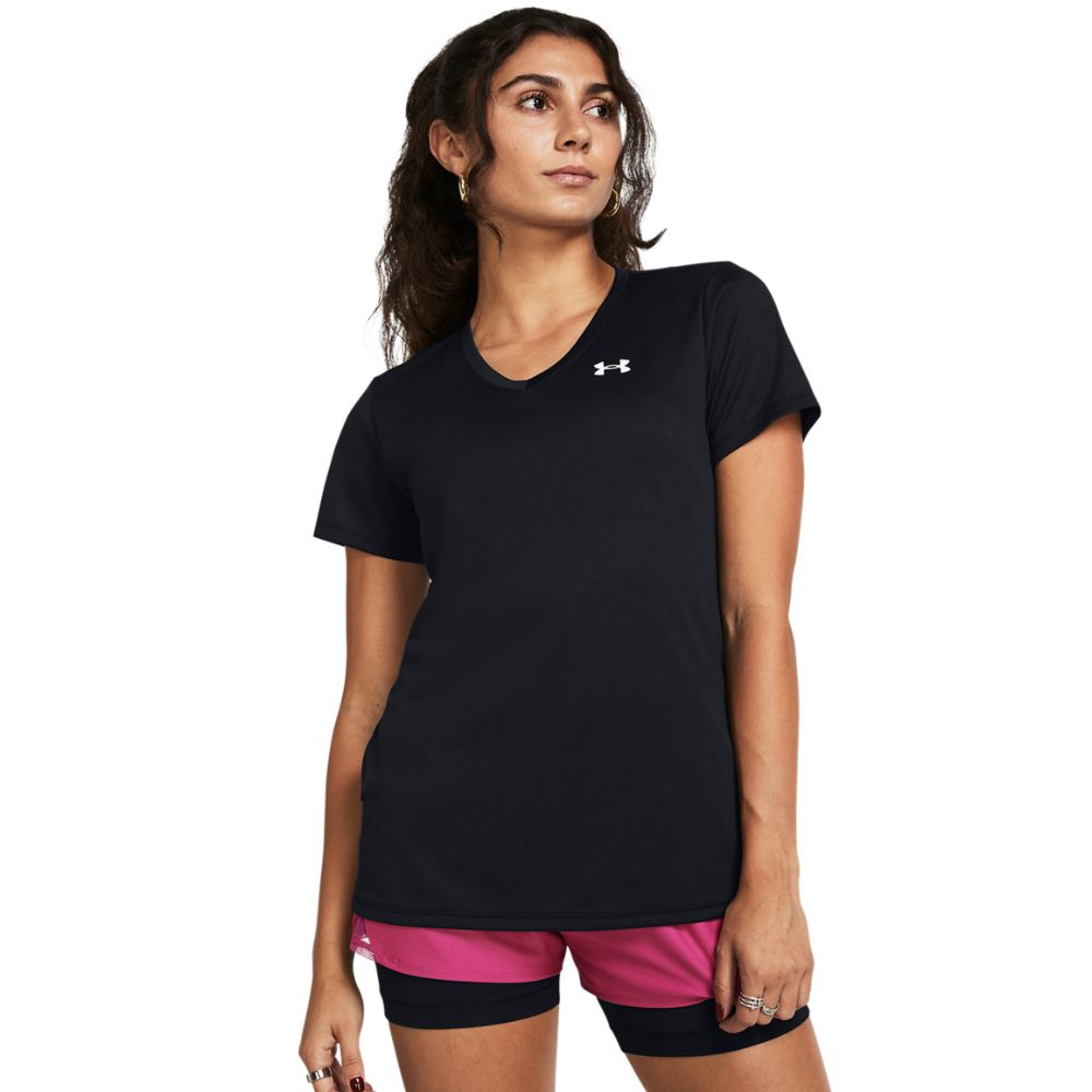 Tričko Under Armour Tech Solid V-Neck Short Sleeve T-Shirt Čierna | 1384229-001, 0
