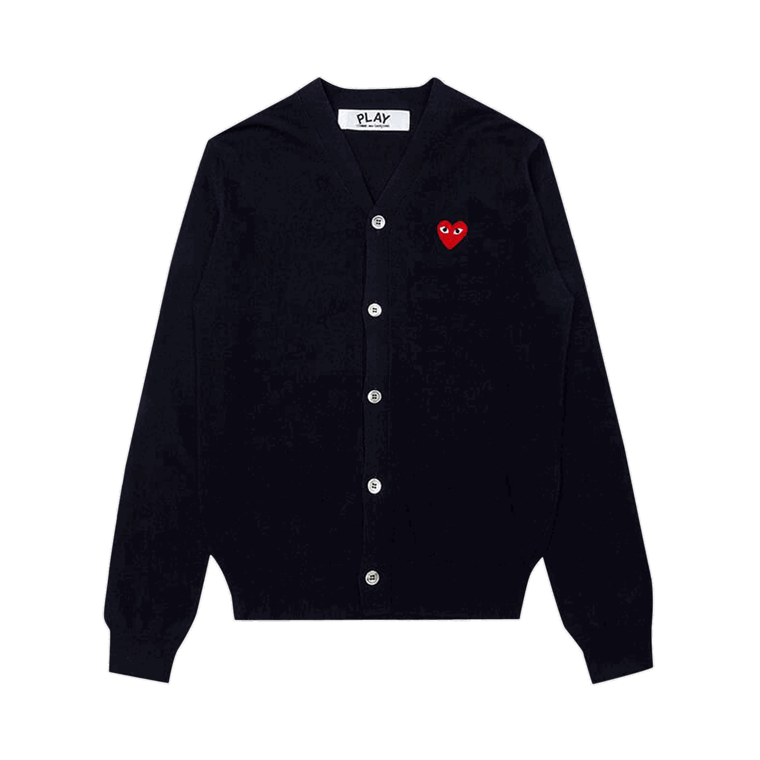 Sveter Comme des Garçons PLAY Knit Cardigan Red Heart Navy | AZ N008 051 2, 0