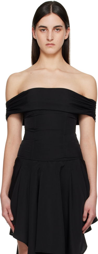 Šaty Miaou Miaou Magda Off-The-Shoulder Top Čierna | 7090GGTBLK, 0