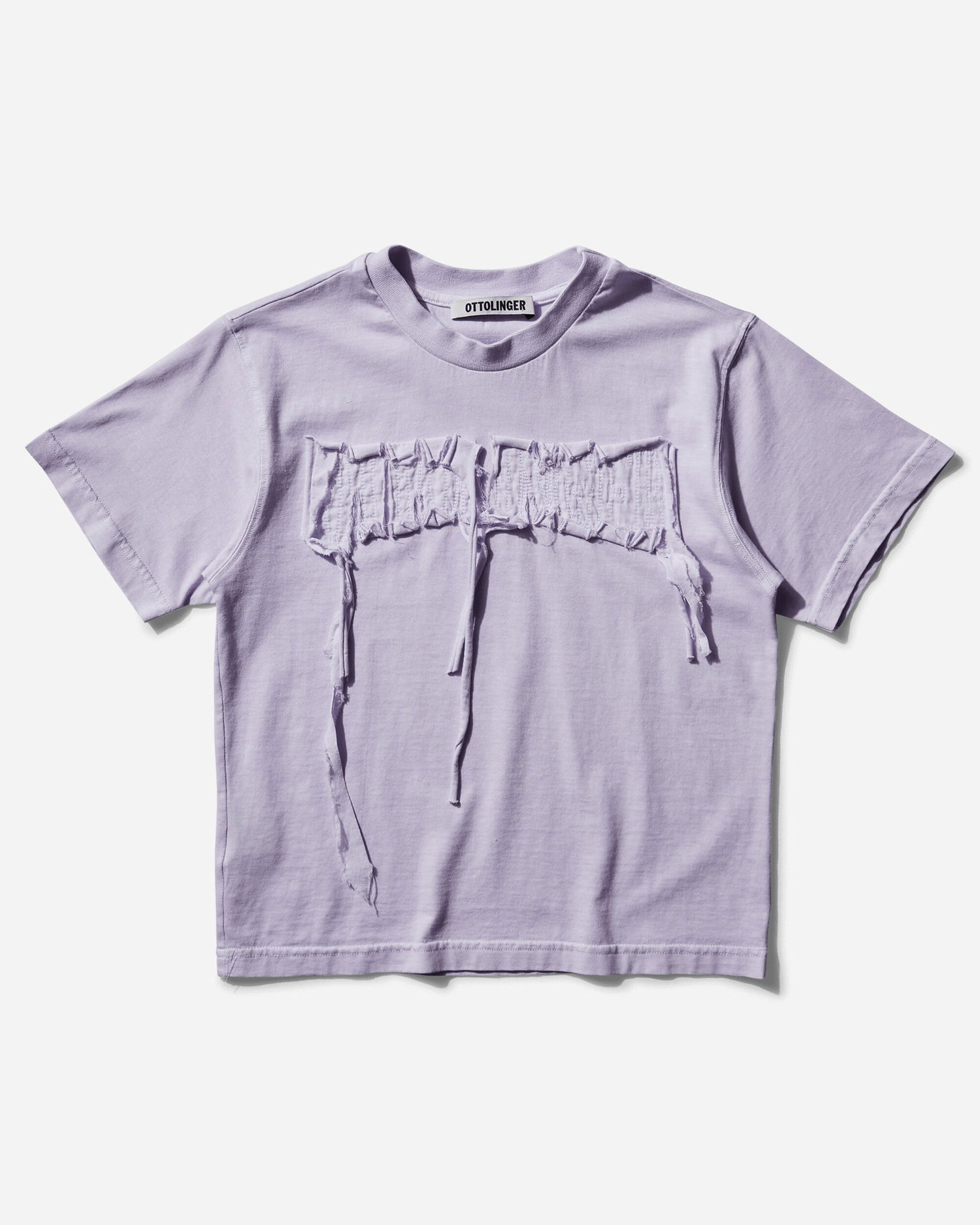 Tričko Ottolinger Ottolinger Distressed Fitted T-Shirt Fialová | 2215014014 PRP, 1