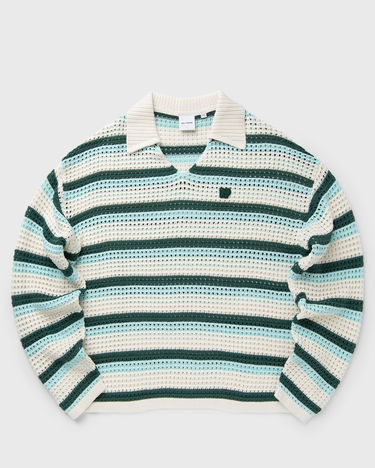 Sveter DAILY PAPER Crochet Knit Striped V-Neck Sweater Rôznofarebný | 2513034, 1