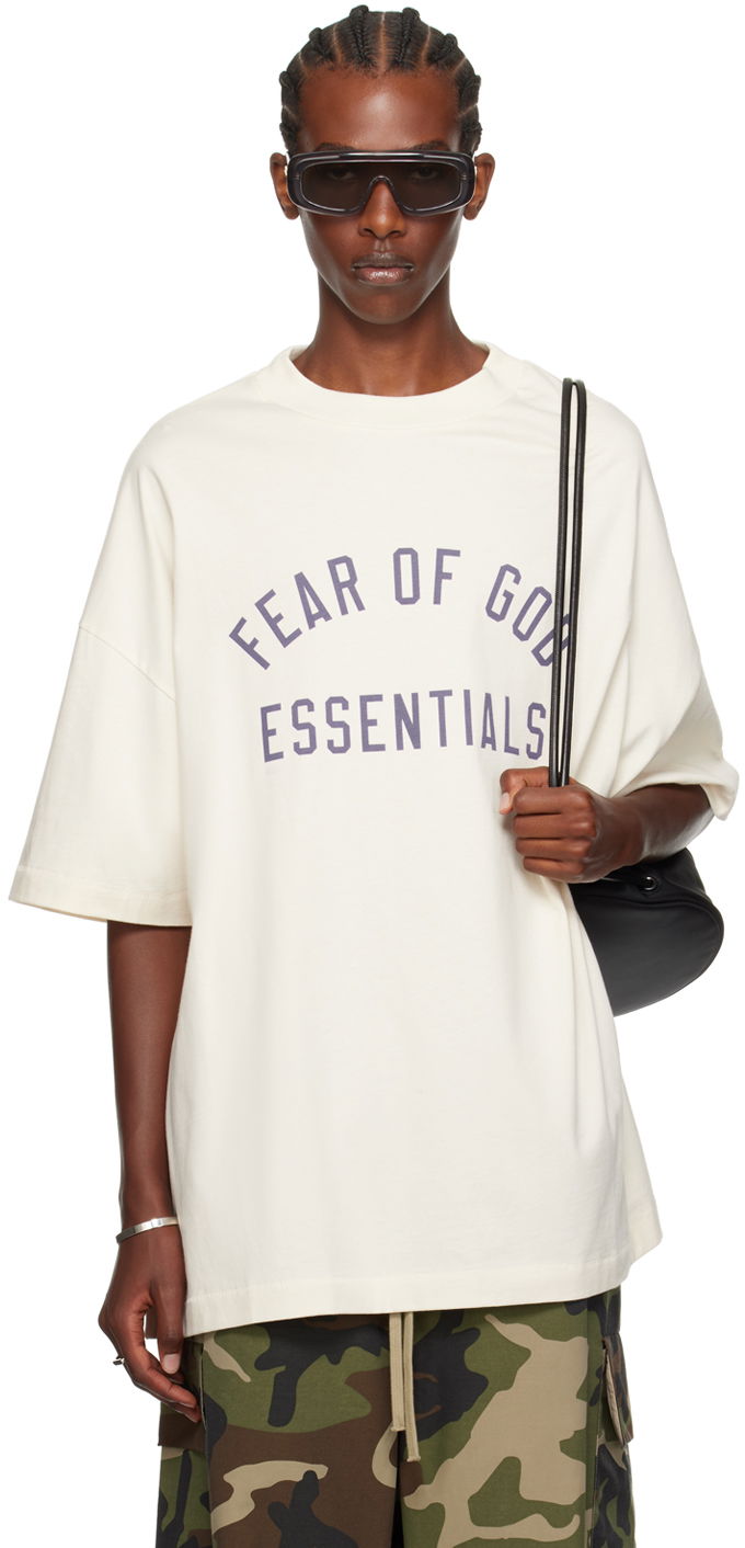 Tričko Fear of God Fear of God Essentials Crewneck T-Shirt Biela | 125BT244192F, 0