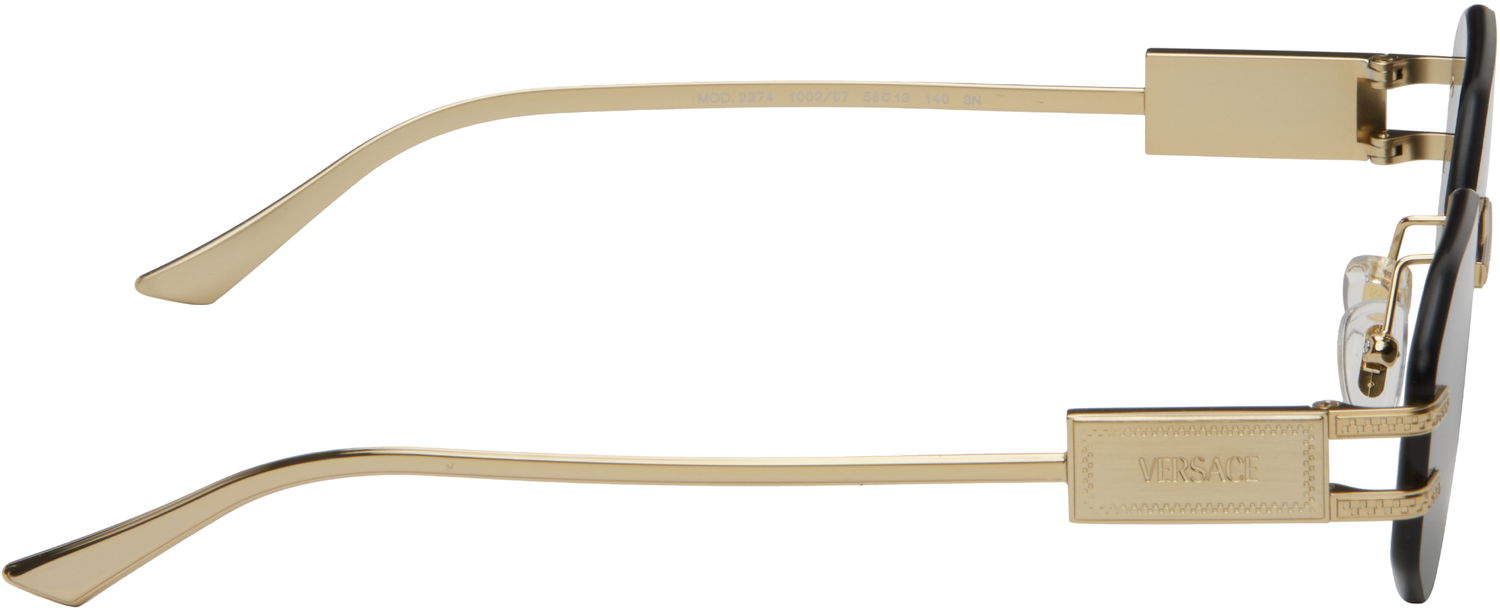 Slnečné okuliare Versace Versace Damier Plaque Sunglasses Čierna | 0VE2274 10028758 8056262249925, 1