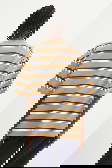 Tričko Carhartt WIP S/S Holm Striped Relaxed Fit T-Shirt Béžová | I035302.37AXX, 2