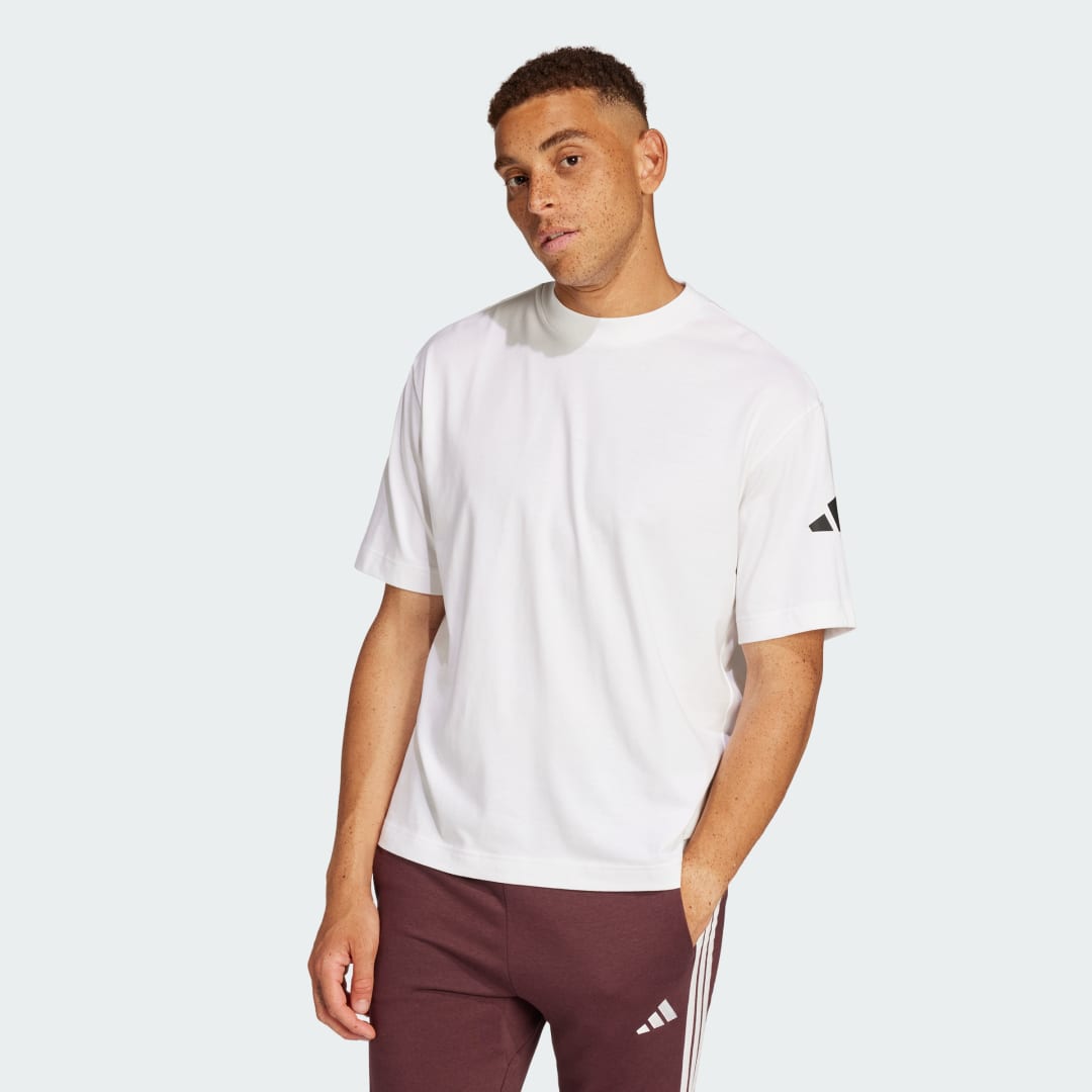 Tričko adidas Performance Loose Fit Logo T-Shirt Biela | JC9296, 0