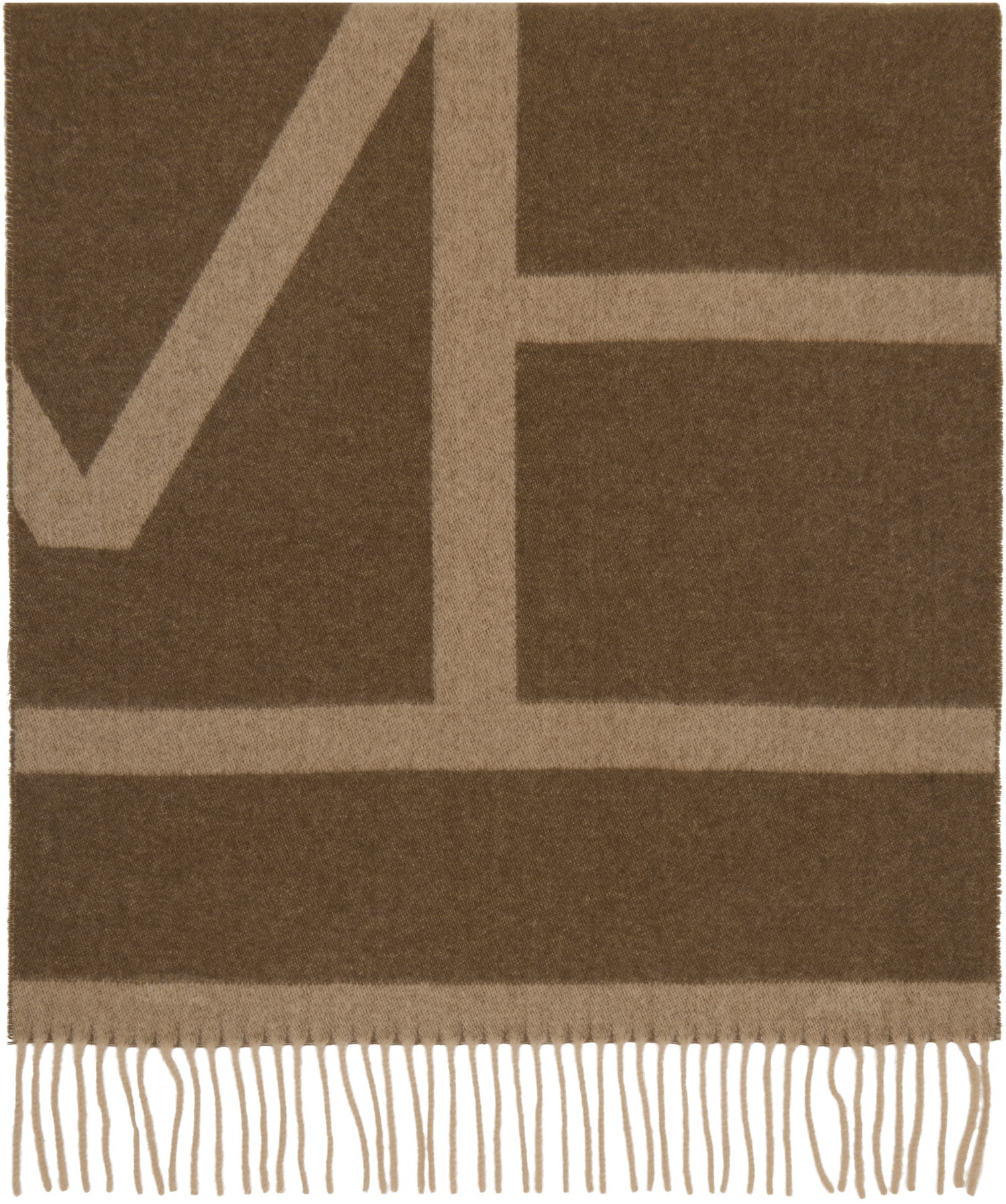 Šál TOTEME TOTEME Monogram Jacquard Wool Scarf Hnedá | 234-WSC908-FB0050, 0
