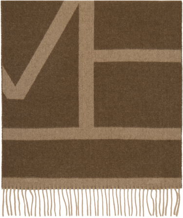 Šál TOTEME TOTEME Monogram Jacquard Wool Scarf Hnedá | 234-WSC908-FB0050, 0