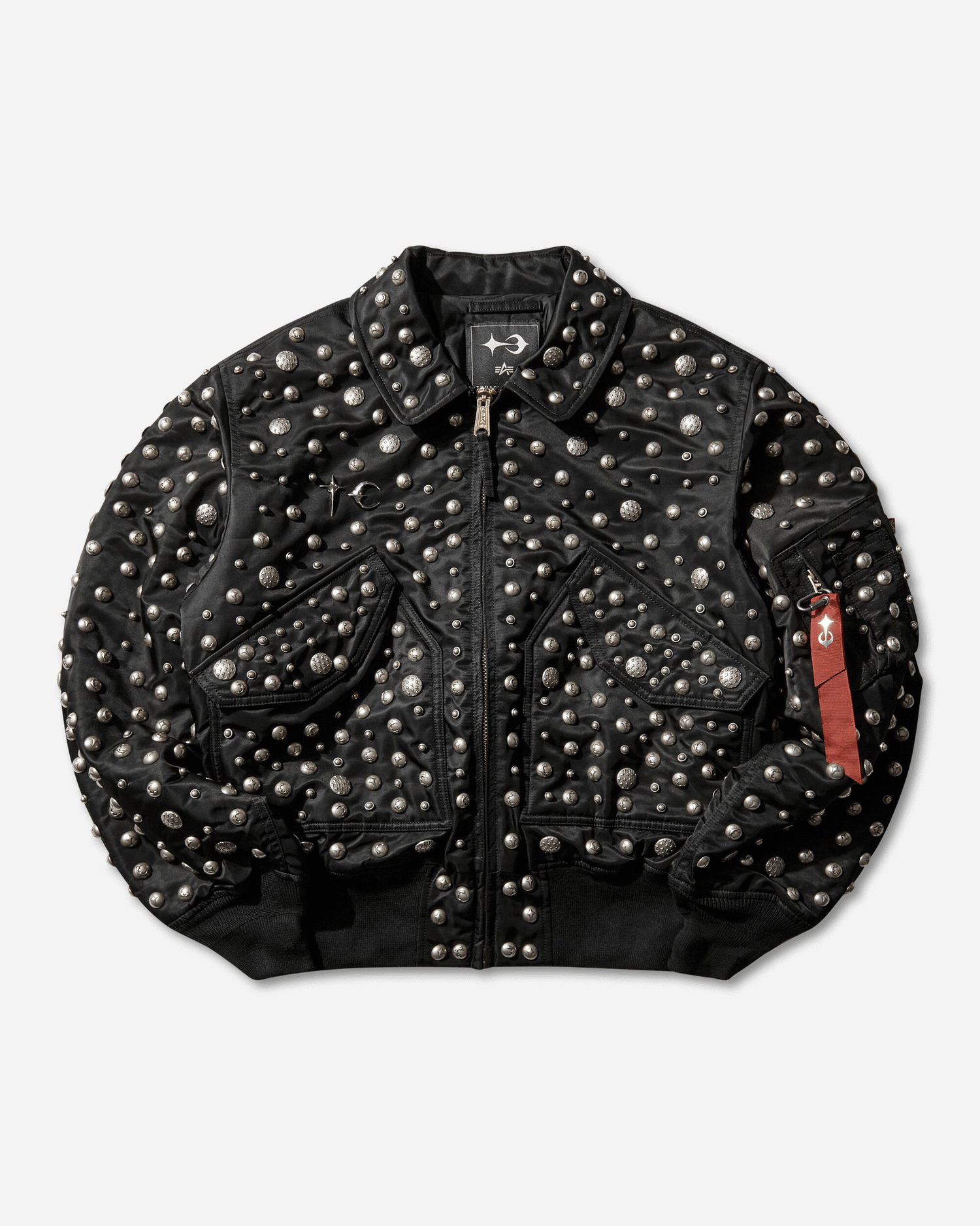 Bomber bunda Alpha Industries CWU 45/P All-Over Rivet Flight Jacket Čierna | 258151 03, 0