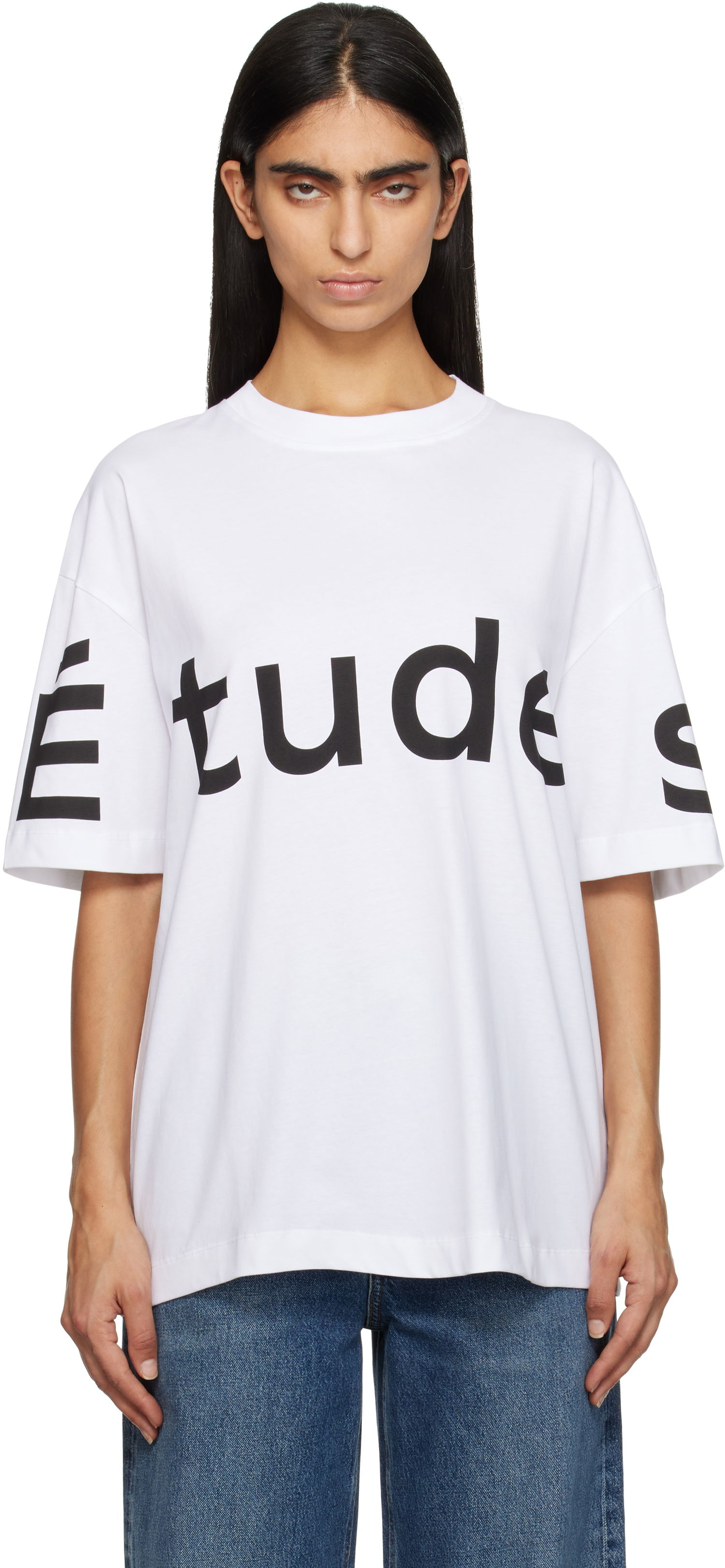 Tričko Études Big Logo Relax Fit T-Shirt Biela | H24MMTSH135-00, 0