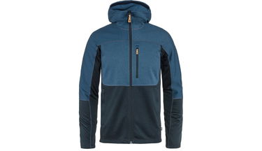 Mikina FJÄLLRÄVEN Abisko Trail Fleece M Hooded Jacket Modrá | F82257-534-555, 1