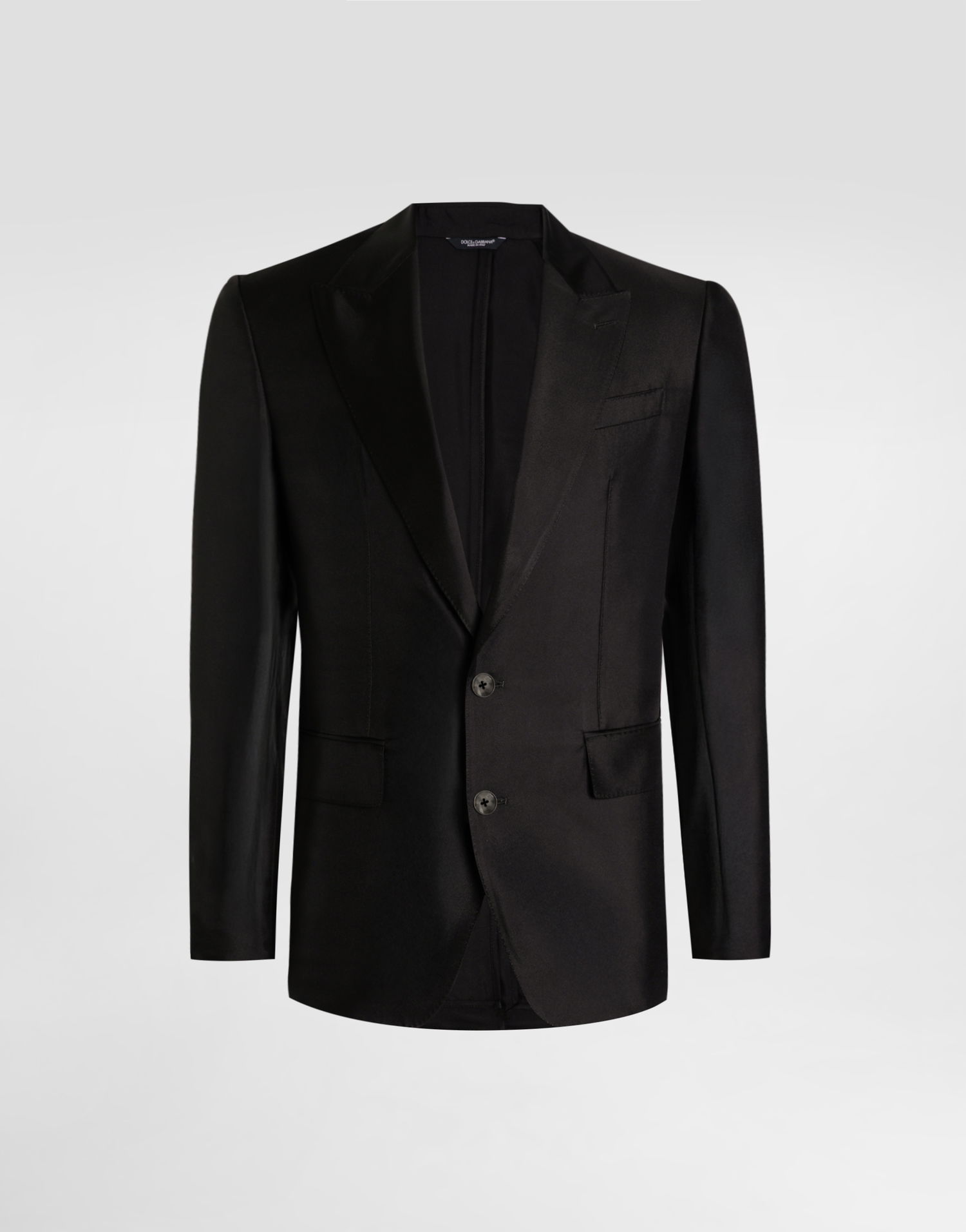 Bunda Dolce & Gabbana Dolce & Gabbana Sicilia Light Single-Breasted Silk Twill Jacket Čierna | G2UQ8TFU10SN0000, 0