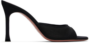 Doplnky Amina Muaddi Amina Muaddi Alexa Mesh Slipper 95 Heeled Sandals Čierna | ALEXA MESH SLIPPER, 0