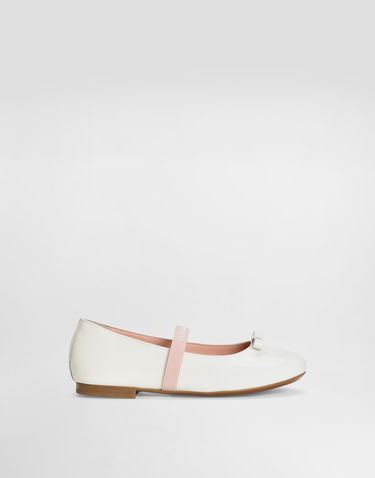 Doplnky Dolce & Gabbana Dolce & Gabbana Patent Leather Ballet Flats with Bow Biela | D11294A483187682, 0