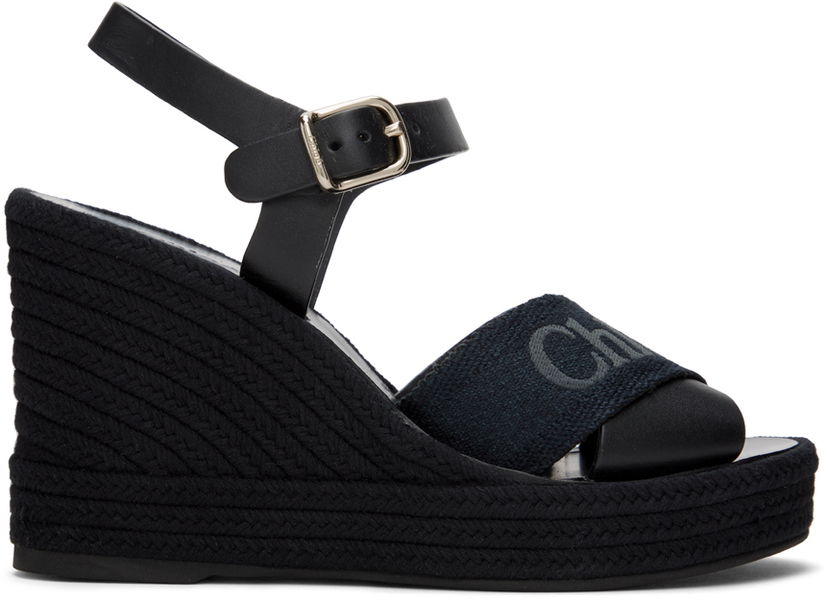 Doplnky CHLOÉ Chloé Piia Wedge Heeled Sandals Čierna | CHC24U01YKR