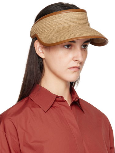 Klobúk Max Mara Max Mara Mogador Woven Sun Visor Hnedá | 2514571012600, 1