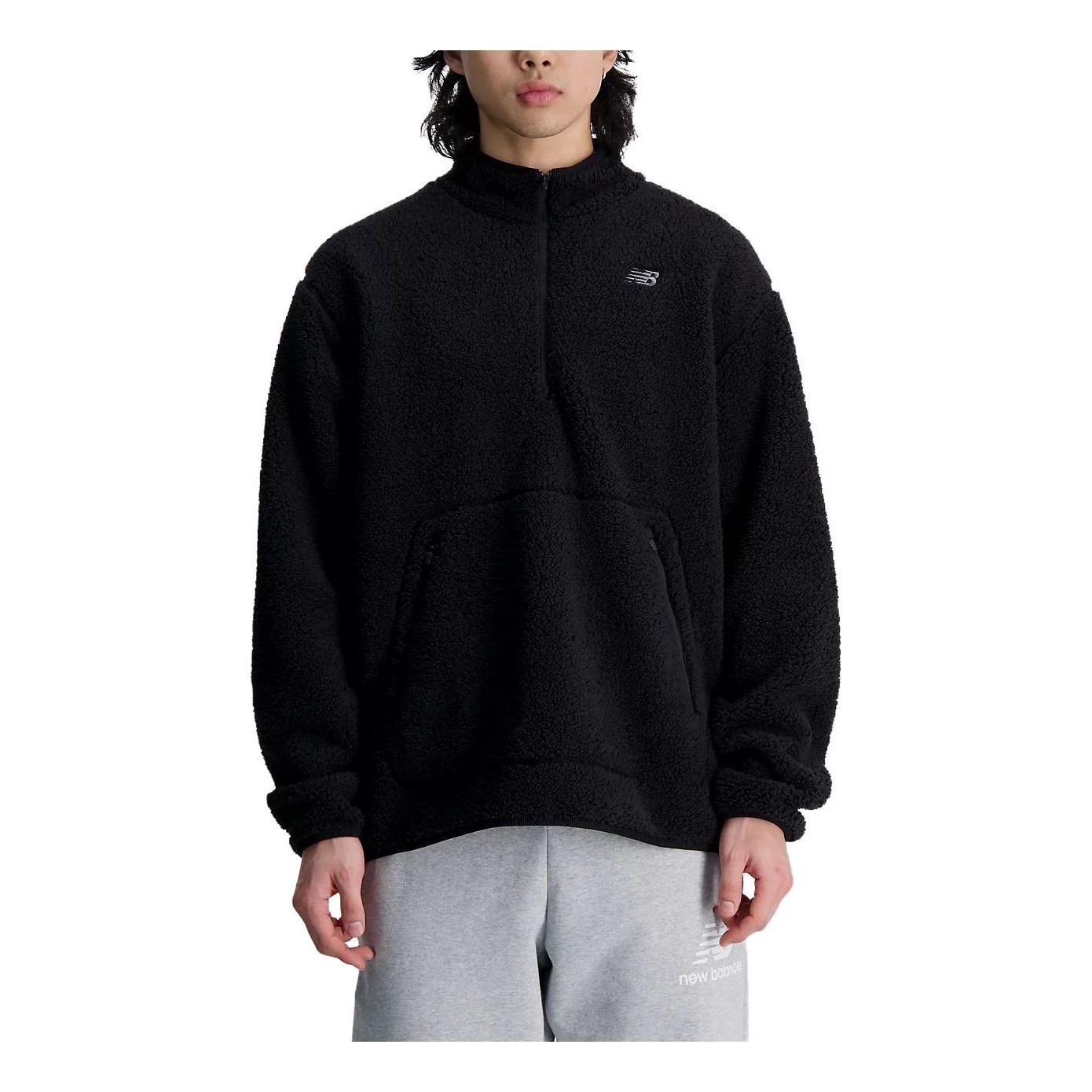 Sveter New Balance Sherpa Pullover Čierna | MT33067-BK, 0