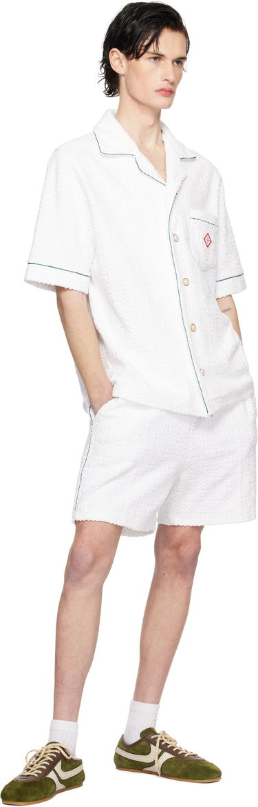 Šortky Casablanca Monogram Towelling Shorts Biela | MPS25-JTR-113-02, 3