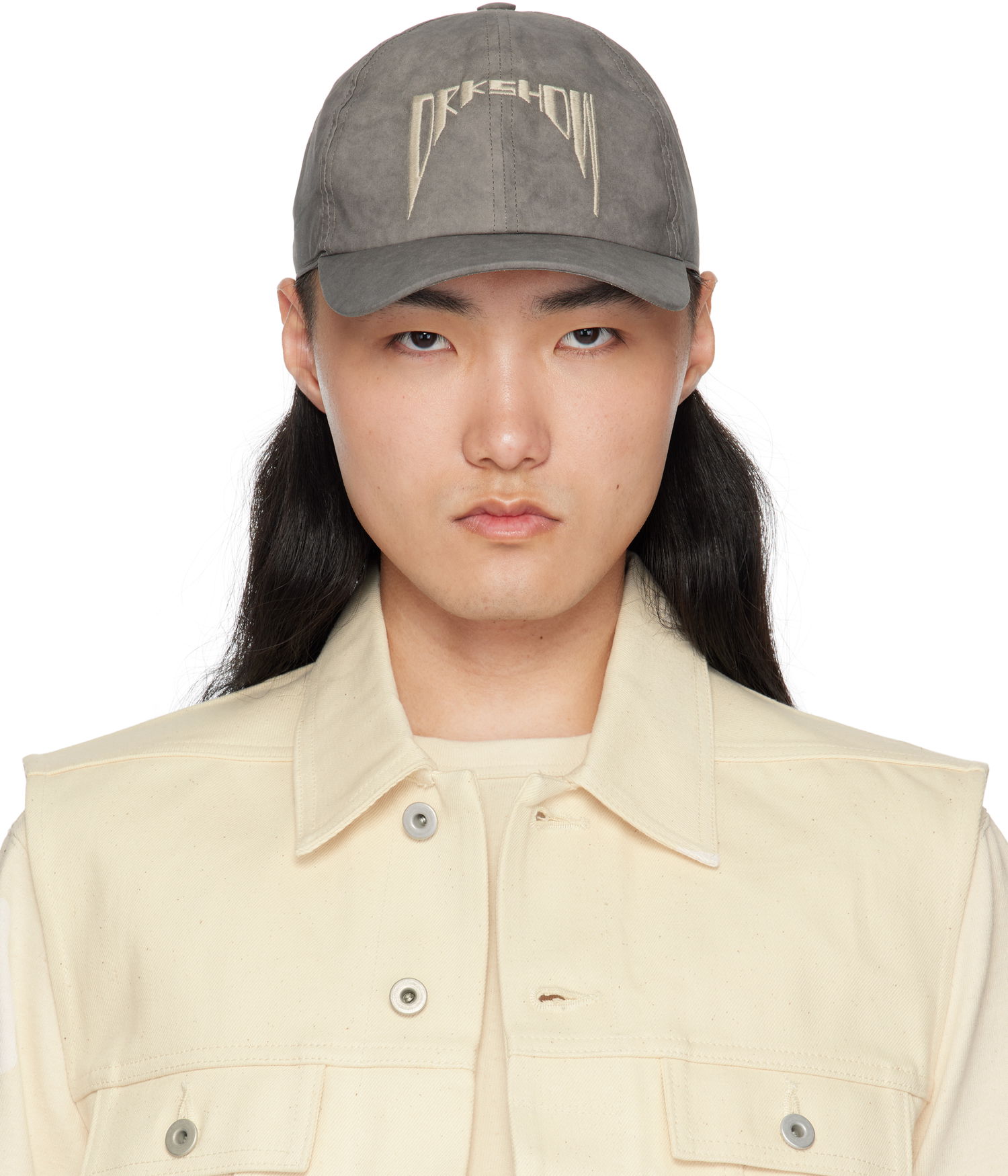 Šiltovka Rick Owens Rick Owens DRKSHDW Hollywood Baseball Cap Šedá | DA01E3478 PFEM10, 0