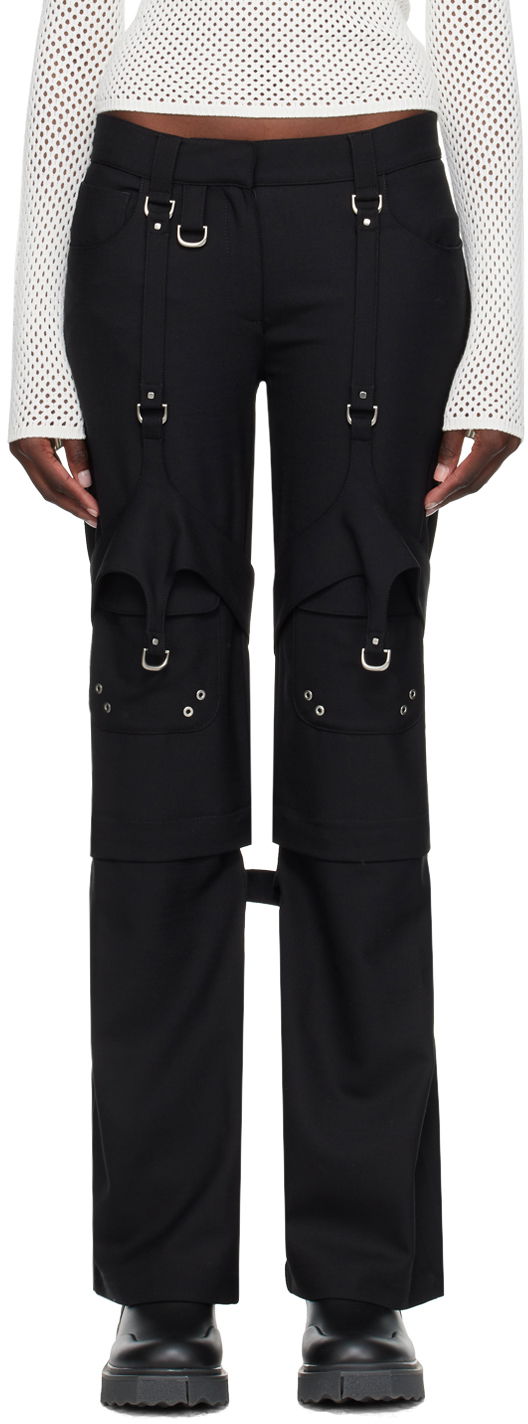 Nohavice Off-White Black Harness Trousers Čierna | OWCF020F23FAB0011000, 0