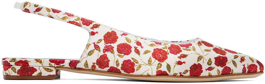 Manolo Blahnik Sawra Slingback Ballerina Flats