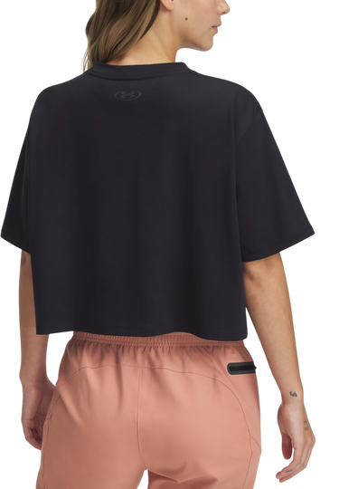 Crop Top Under Armour Rival Short Sleeve Crop T-Shirt Čierna | 1389721-001, 2